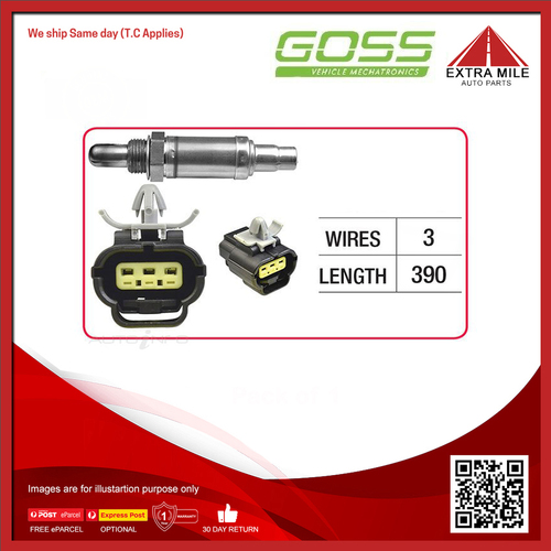 Goss Oxygen Sensor Pre-Catalytic For Mazda 323 Astina, Protege BA 1.6L B6