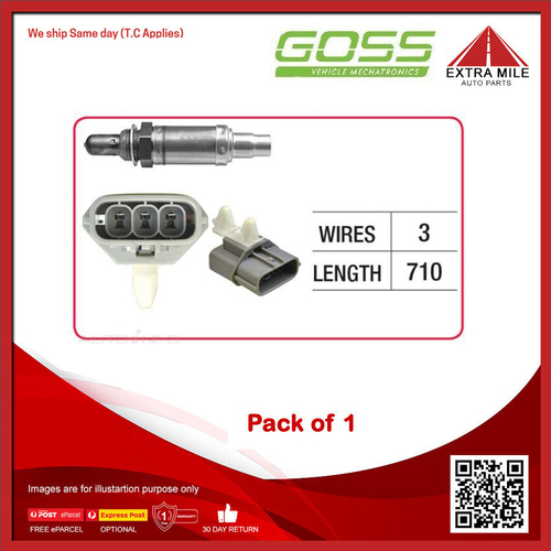 GOSS Oxygen Sensor For Nissan Maxima A33 3.0L V6 VQ30DE MPFI DOHC