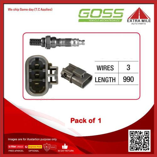 GOSS Oxygen Sensor For Nissan Pathfinder R50 3.3L VG33E SOHC-PB 12v MPFI