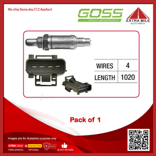 GOSS Oxygen Sensor For SAAB 9000 YS3C 2.3L B234 DOHC 16v Turbo MPFI - OX539