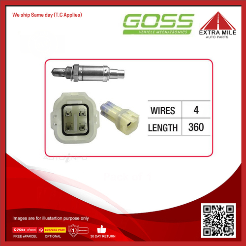 Goss Oxygen Sensor Pre-Catalytic For Suzuki Grand Vitara JA627 2.7L,SQ625 2.5L  