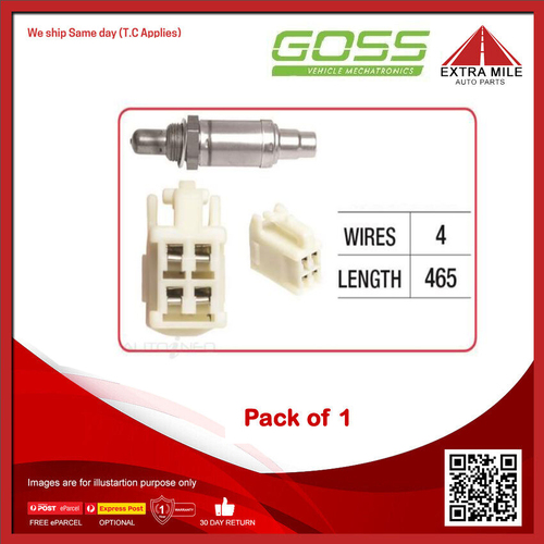 GOSS Oxygen Sensor For Mitsubishi Outlander ZE 2.4L 4G64 S4 SOHC 16v MPFI