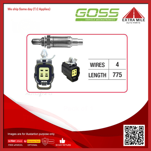 Goss Oxygen Sensor Pre-Catalytic For Mazda MX5 NA 1.6L/1.8L B6ZE, BPZE