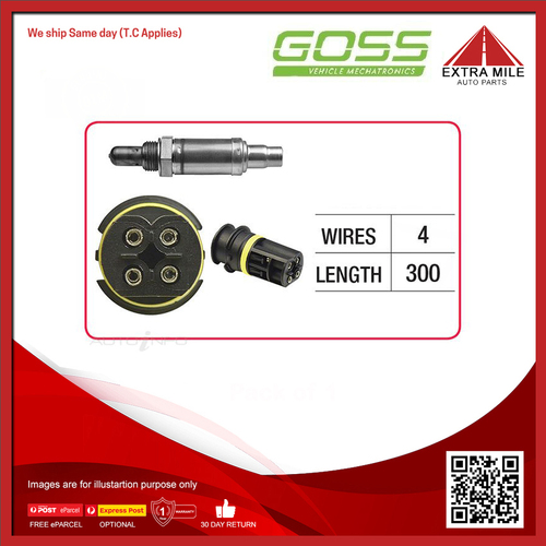 Goss Oxygen Sensor Pre-Catalytic For Mercedes-Benz S280 W140 2.8L M104.944