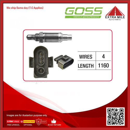 Goss Oxygen Sensor Pre-Catalytic For Volkswagen Passat 1.8 Turbo B5 1.8L AEB