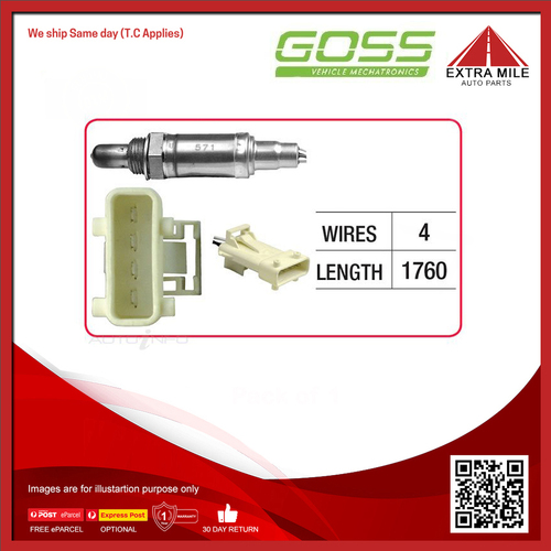 Goss Oxygen Sensor Pre-Catalytic For Volvo S90 P80 2.9L B6304F 4D Sedan