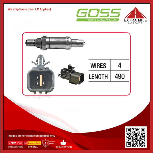 Goss Oxygen Sensor Pre-Catalytic For Mazda Autozam AZ3 EC 1.8L D8 V6 2D Coupe