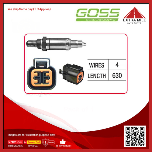 Goss Oxygen Sensor Pre-Catalytic For Mitsubishi Triton MH, MJ 3.0L V6 6G72