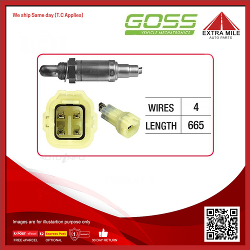 Goss Oxygen Sensor Post-Catalytic For Suzuki Swift Sport RS416,EZ 1.5L/1.3L/1.6L