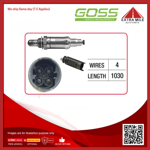 Goss Oxygen Sensor Post-Catalytic For BMW 520i E39,E60 2.0L/2.2L M54B22,M52TUB20