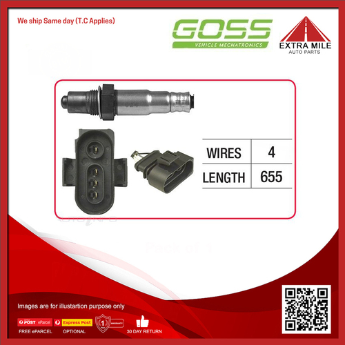 Goss Oxygen Sensor Pre-Catalytic For Volkswagen Sharan 2.8L V6 AMY 4D Wagon