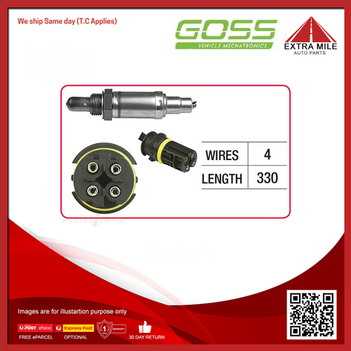 Goss Oxygen Sensor Post-Catalytic For Mercedes-Benz C43 AMG W202 4.3L V8