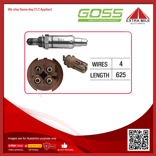 Goss Oxygen Sensor Post-Catalytic For Mercedes-Benz C240T S202 2.4L V6 M112.910