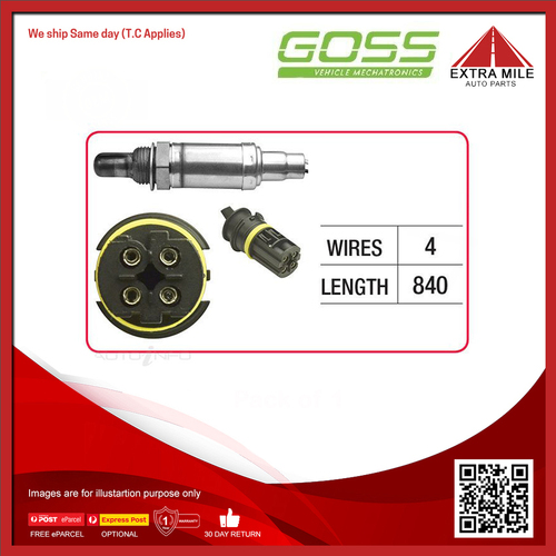 Goss Oxygen Sensor Pre-Catalytic For BMW M3 E46 S54832 3.2L 2D Convertible/Coupe