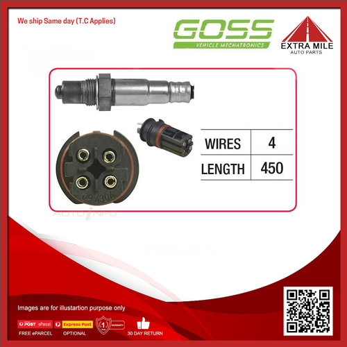 Goss Oxygen Sensor Post-Catalytic For BMW X6 M E71 4.4L S63B44 V8 4D SUV Coupe