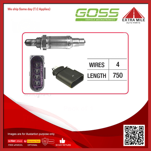 Goss Oxygen Sensor Pre-Catalytic For Volkswagen Lupo 6X 1.4L AHW 2D Hatchback