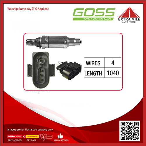 Goss Oxygen Sensor Pre-Catalytic For Audi A4 B5 1.8L/1.6L/2.4L/2.8L V6