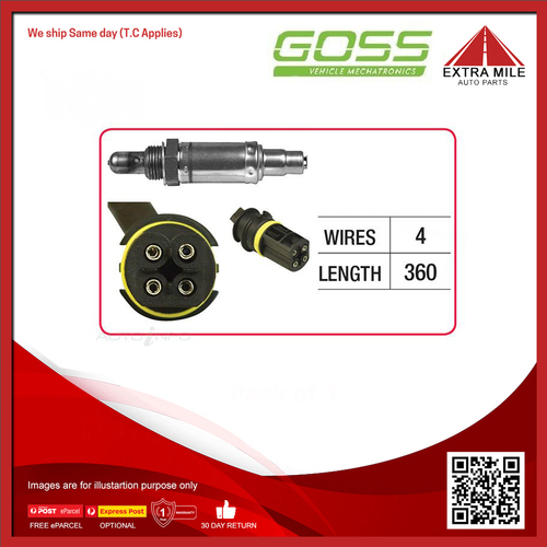 Goss Oxygen Sensor Post-Catalytic For Mercedes-Benz SL600 R129 6.0L V12 M120.983