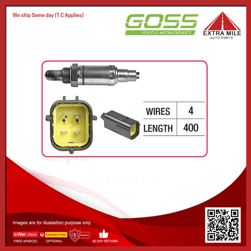 Goss Oxygen Sensor Pre-Catalytic For Holden Captiva 5 CG 2.4L Z24SED (LD9)