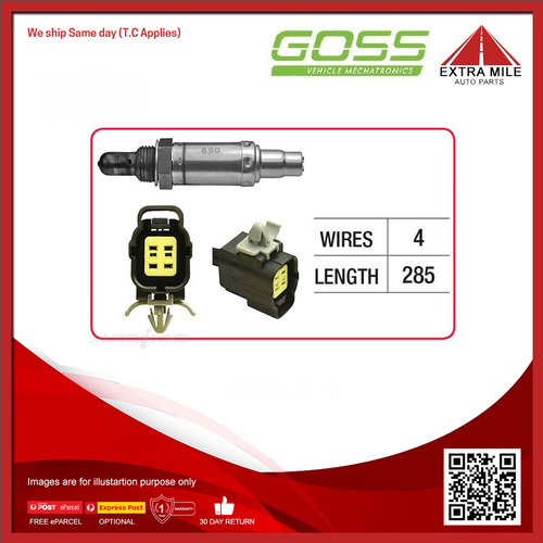 Goss Oxygen Sensor Pre-Catalytic For Eunos 30X 1.8L V6 K8 2D Coupe