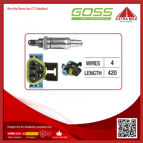 Goss Oxygen Sensor Pre-Catalytic For Holden Calais VF 6.0L6.2L V8 LS3, L77