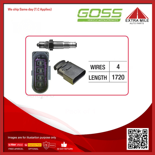 Goss Oxygen Sensor Post-Catalytic For Volkswagen Polo GTi 6N 1.6L ARC