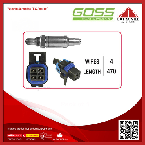 Goss Oxygen Sensor Pre-Catalytic For HSV GTSR VF 6.2L V8 LSA, LS9 2D Utility