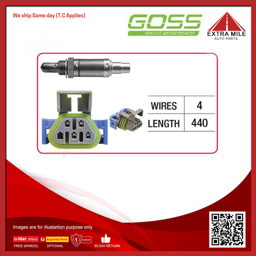 Goss Oxygen Sensor Post-Catalytic For Hummer H3 3.7L LLR 4D SUV Mid-Size