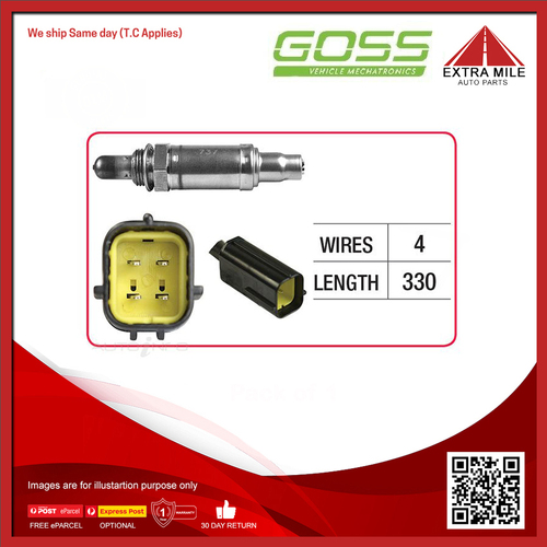 Goss Oxygen Sensor Post Catalytic For Nissan X-Trail ST, ST-L T31 2.0L MR20DE