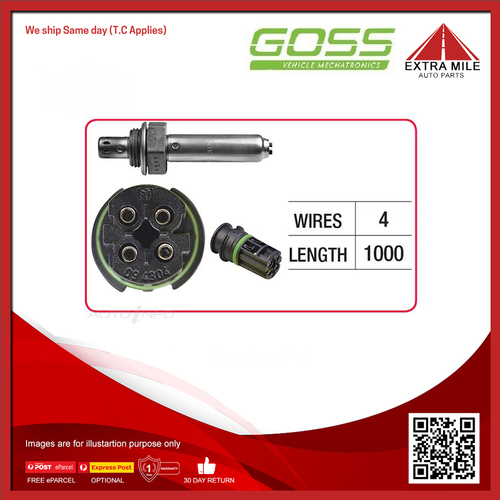 Goss Oxygen Sensor Pre-Catalytic For BMW 520i E39 2.0L M52B20 4D Sedan