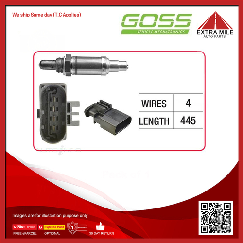 Goss Oxygen Sensor Pre-Catalytic For Land Rover Freelander ES, SE L314 2.5L V6