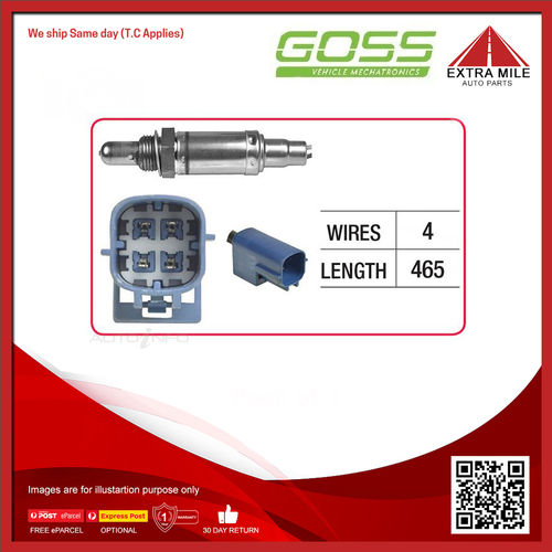 Goss Oxygen Sensor Pre-Catalytic For Nissan Patrol ST,ST-L,ST-S, TI GU, Y61 4.8L