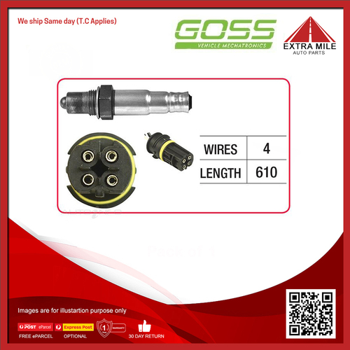 Goss Oxygen Sensor Pre-Catalytic For BMW 116i E87 1.6L N45B16 4D Hatchback