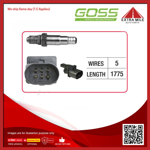 Goss Oxygen Sensor Pre-Catalytic For Volkswagen Passat V5 B5 2.3L AZX V5 20V