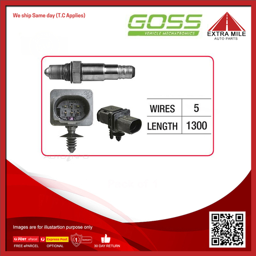 Goss Oxygen Sensor Pre-Catalytic For Volkswagen Transporter 132 TDi T5, T6 2.0L