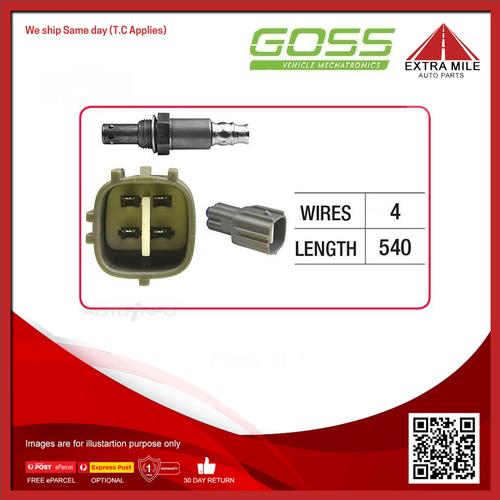 Goss Oxygen Sensor Pre-Catalytic For Daihatsu Altis ACV40R 2.4L 2AZFE 4D Sedan