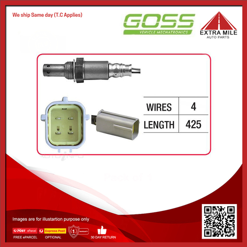 Goss Oxygen Sensor Pre-Catalytic For Renault Koleos HZG,H45 2.5L 2TR,2TR.700/2/3