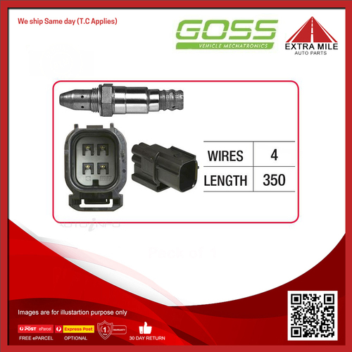 Goss Oxygen Sensor Pre-Catalytic For Honda Odyssey RB 2.4L K24Z2 4D Wagon