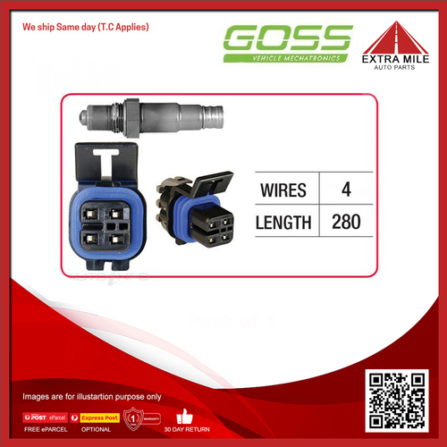 Goss Oxygen Sensor Pre-Catalytic For Holden Commodore LPG,SV6 VE,VF 3.0L/3.6L V6