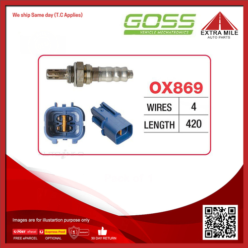 Goss Oxygen Sensor Pre-Catalytic For Holden Barina Spark CD, CDX MJ 1.2L