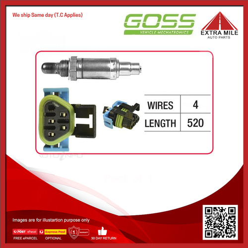 Goss Oxygen Sensor Pre-Catalytic For Holden Volt EV 1.4L LUU 4D Hatchback