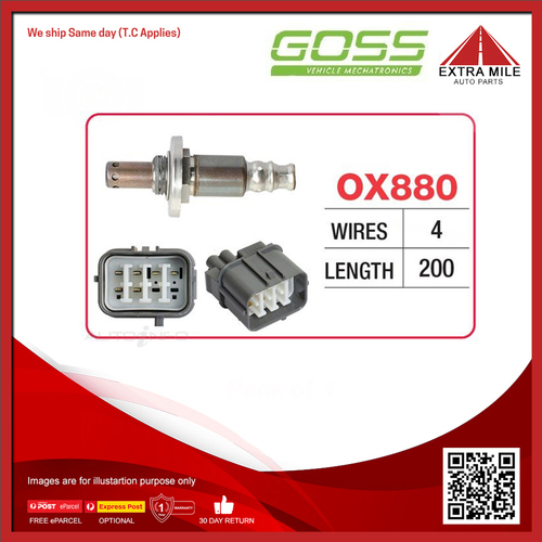 Goss Oxygen Sensor Pre-Catalytic For Suzuki Grand Vitara JB627, JT 2.4L V6 H27A