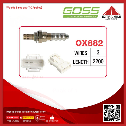 Goss Oxygen Sensor Pre-Catalytic For Volvo 940 2.0L/2.3L B230FB, B200F