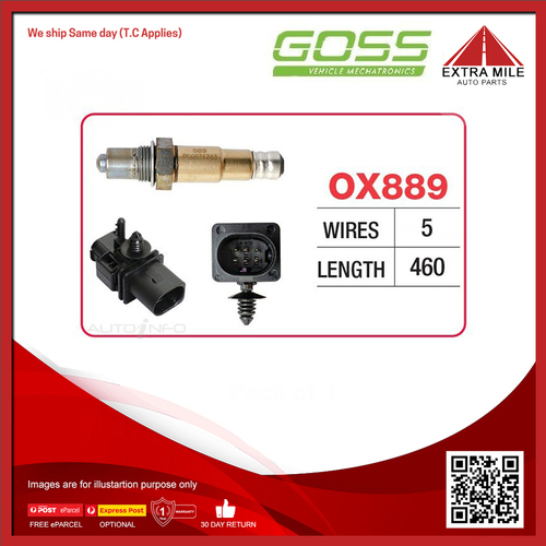 Goss Oxygen Sensor Pre-Catalytic For Range Rover Evoque Si4 LV 2.0L 204PT