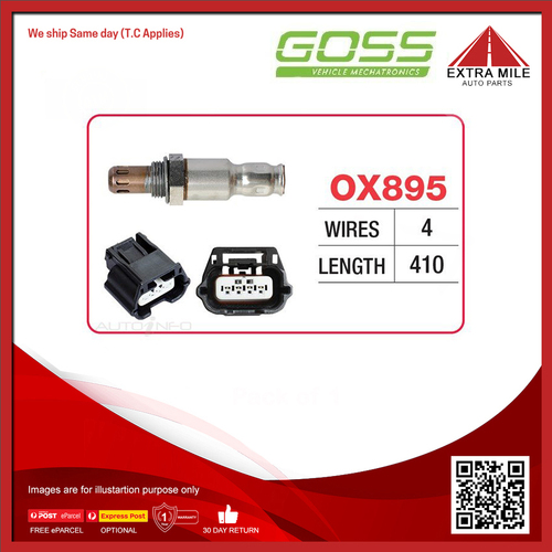 Goss Oxygen Sensor Post-Catalytic For Nissan Pulsar C12 1.6L MR16DDT