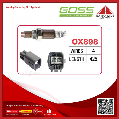 Goss Oxygen Sensor Post-Catalytic For Toyota Regius ACE TRH226R, TRH223R 2.7L