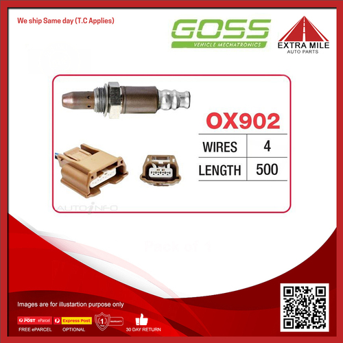 Goss Oxygen Sensor Pre-Catalytic For Nissan Pulsar ST, ST-L, Ti B17 1.8L MRA8DE