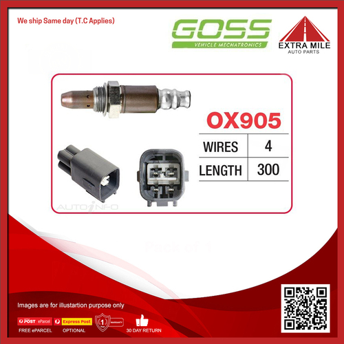 Goss Oxygen Sensor Pre-Catalytic For Nissan Note E12 1.2L HR12DE 4D Hatchback