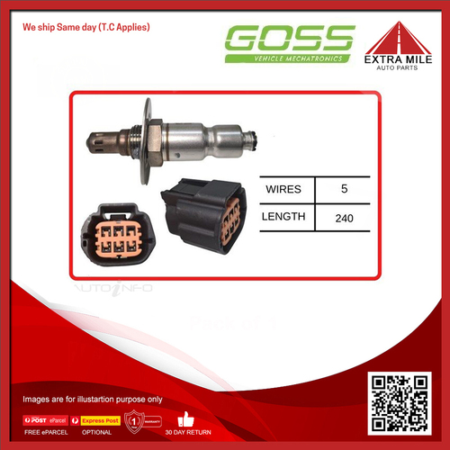 Goss Oxygen Sensor Pre-Catalytic For Subaru WRX V1, V10 2.0L FA20E F4 4D Sedan