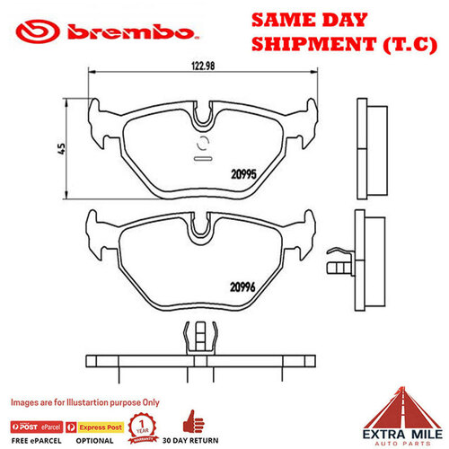 Brembo Rear Brake Pad- P06011